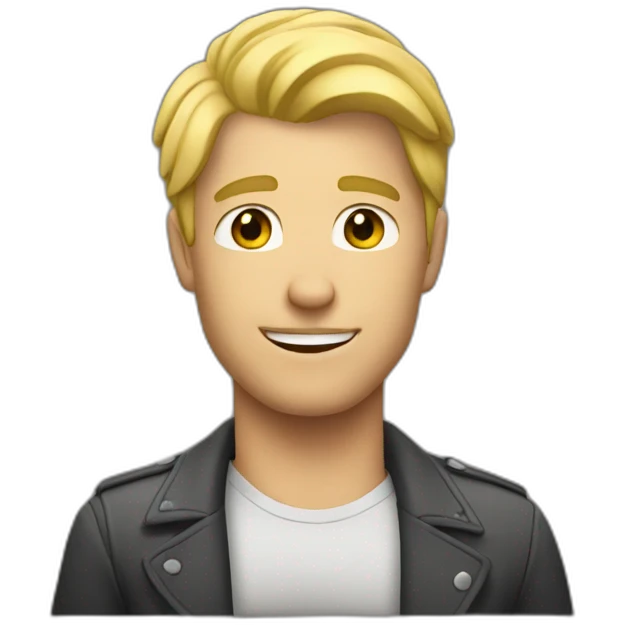 blonde guy approving emoji