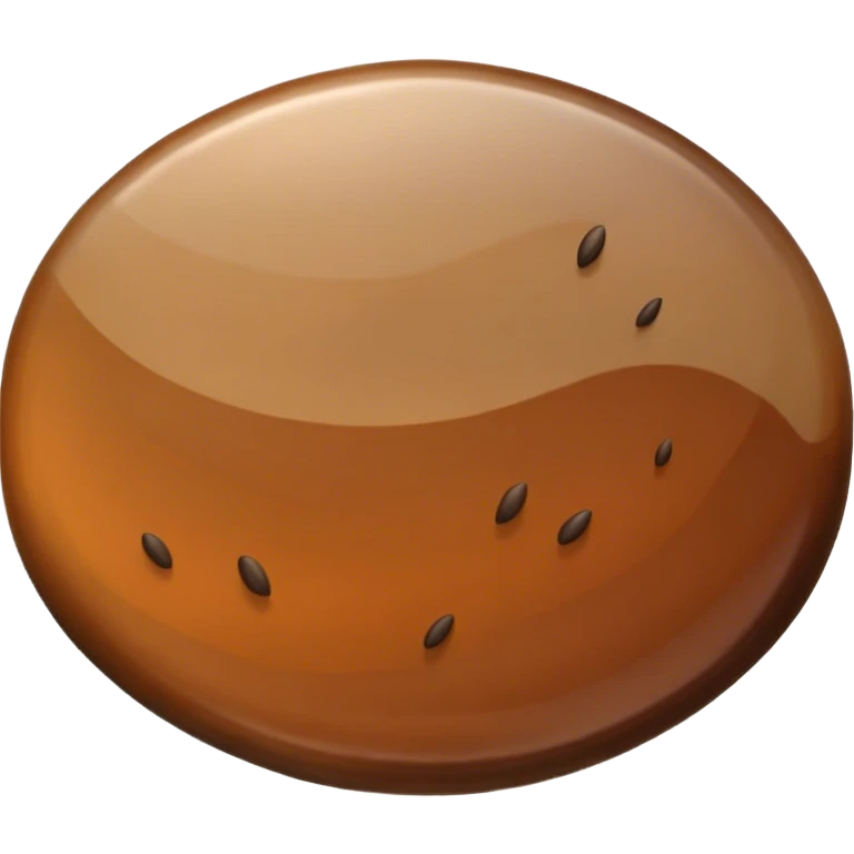 realistic seed, detailed macro close-up, textured patterns, shades of brown and beige, oval-shaped, glossy, studio lighting, sharp focus, high-resolution photography, isolated on neutral background emoji