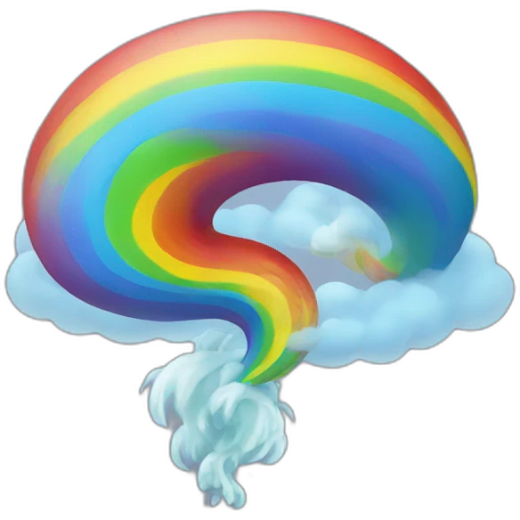rainbow tornado emoji