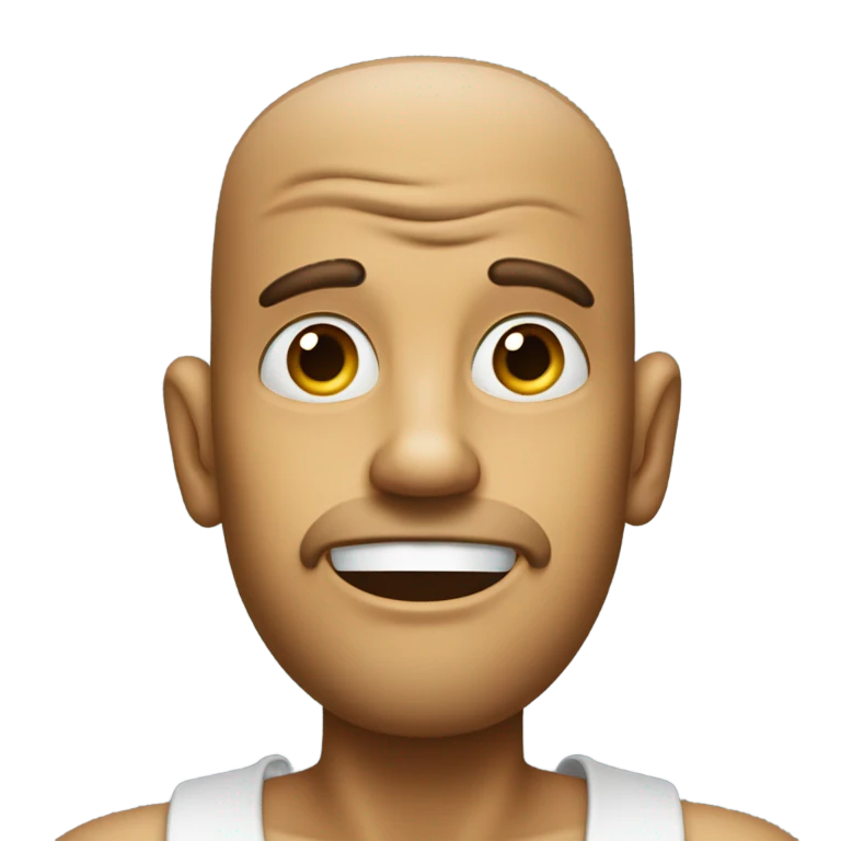 A guy with his eyes rolling and his mouth wide open and tongue out emoji