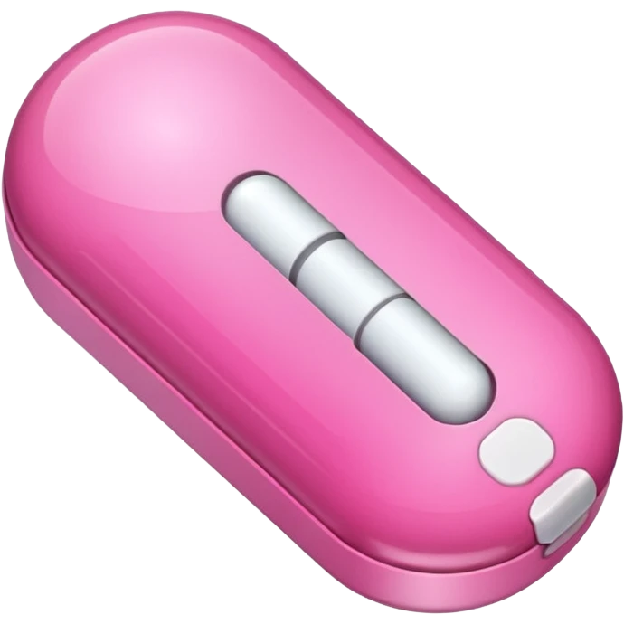 pink medication capsule emoji