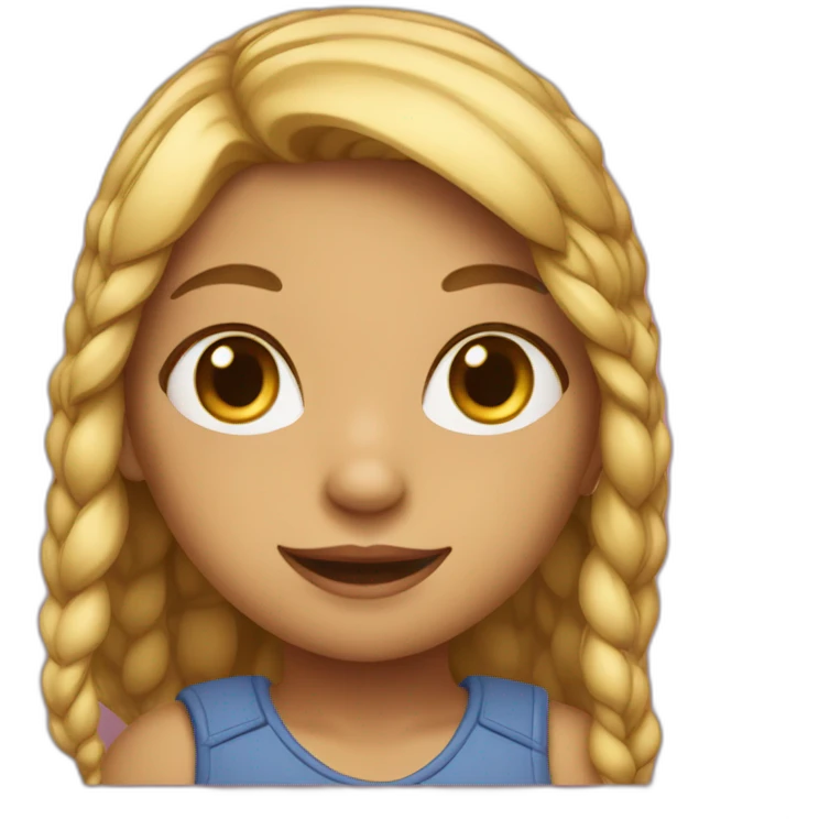 Une fille chat emoji