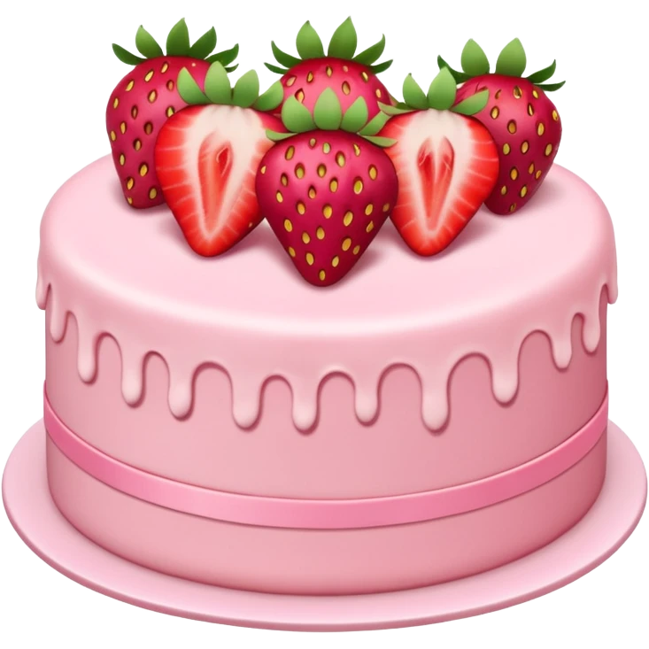 Pastel de fresa emoji