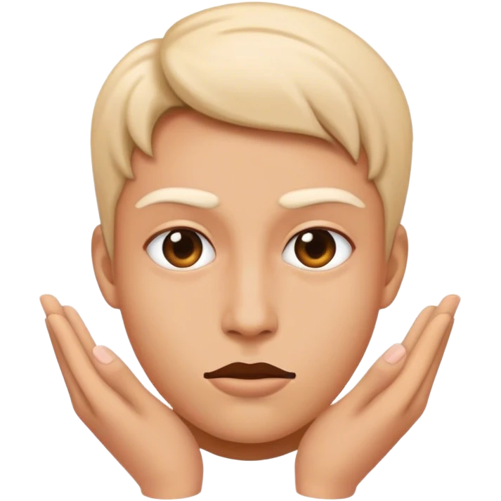 Loading face emoji