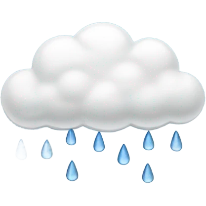 Rain cloud emoji