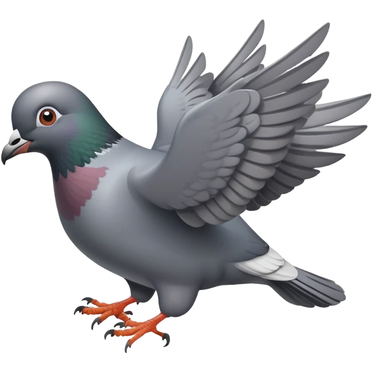 angry pigeon dive bombing emoji