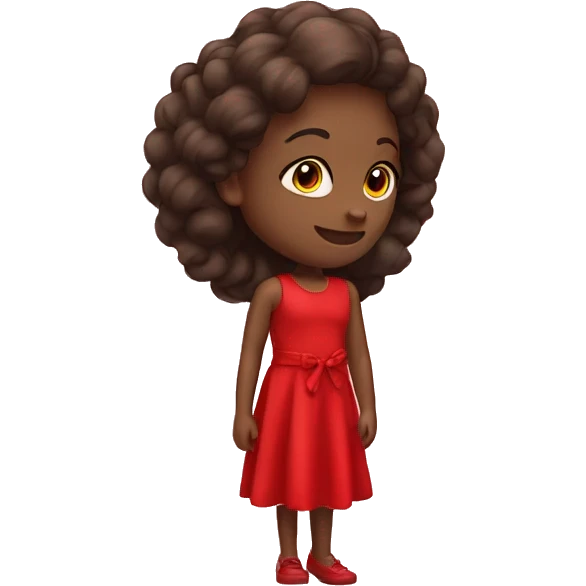 red dress girl emoji