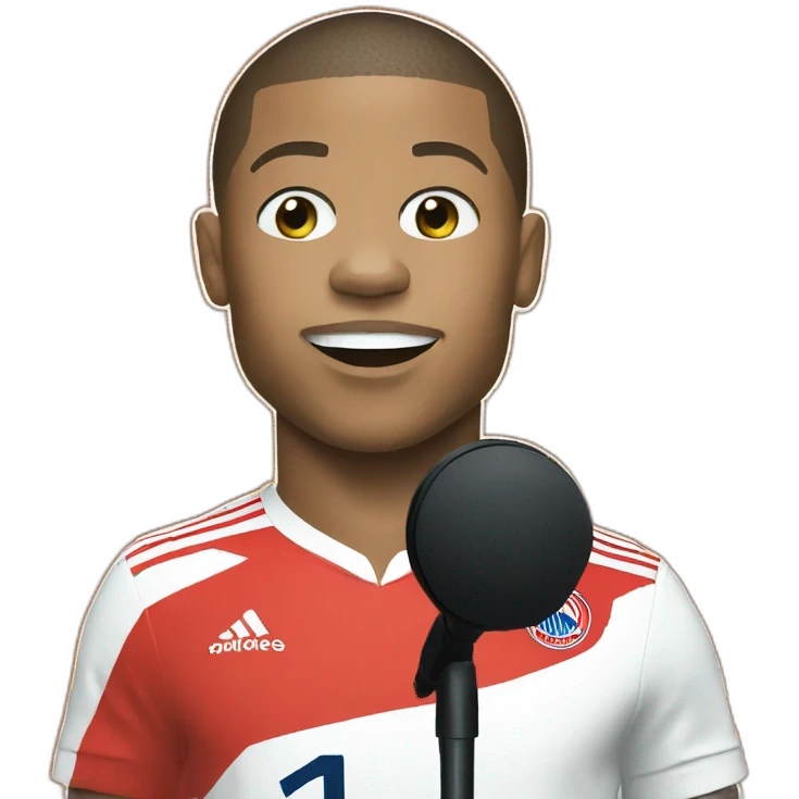 mbappe drops mic emoji