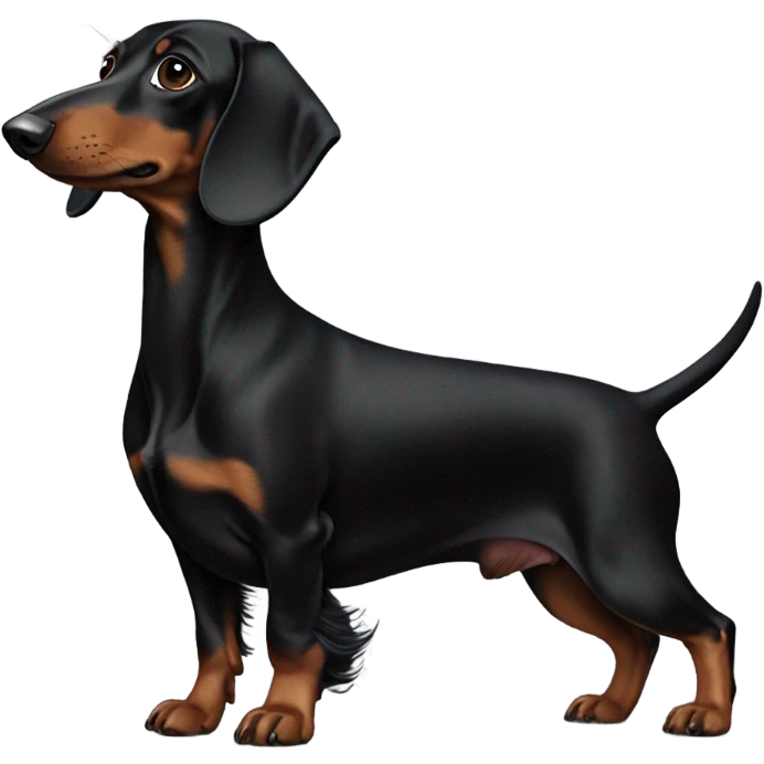 Black Daschund emoji