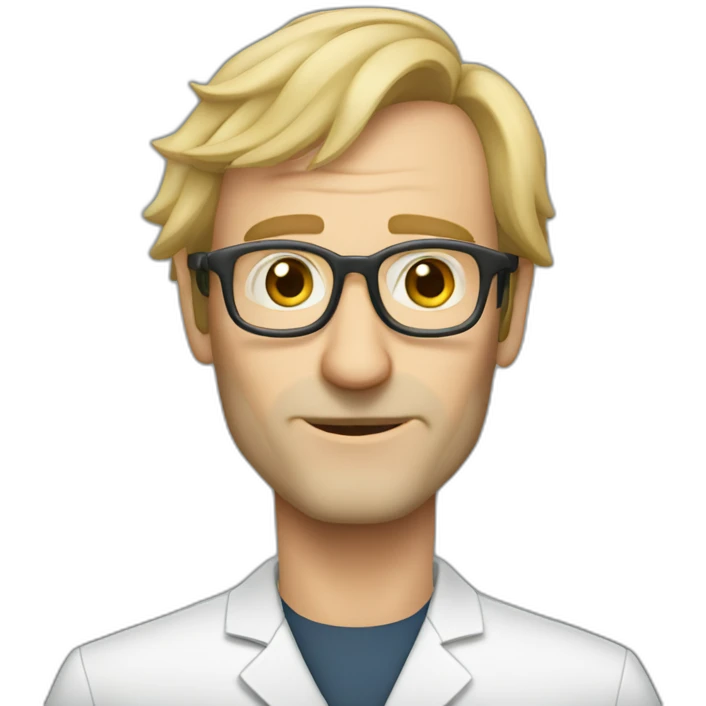 Rhys Ifans scientist without glasses emoji