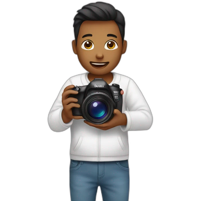 photographer photographing a newborn emoji