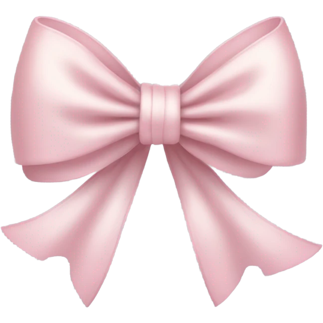Light pink bow emoji