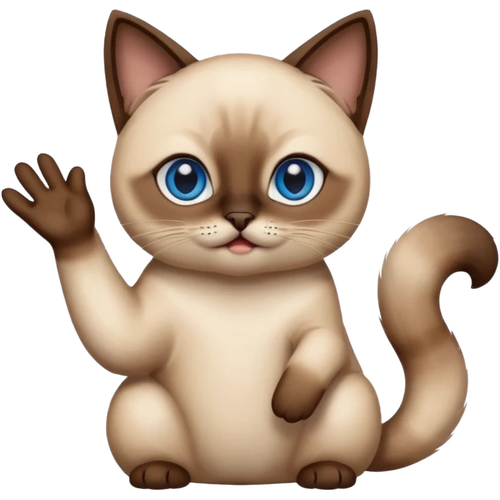 siamese cat clapping emoji