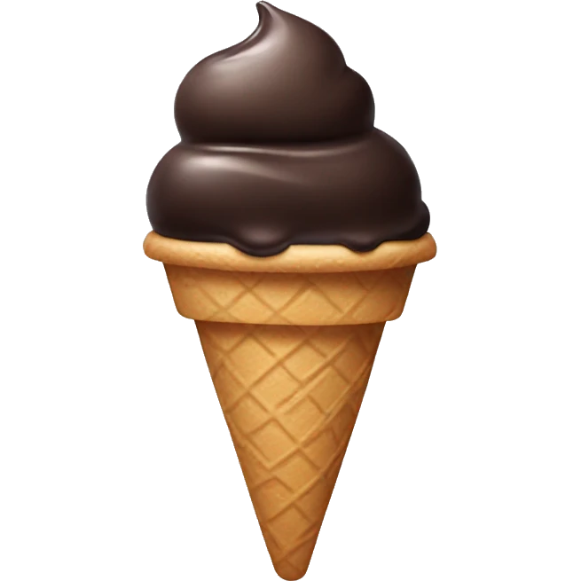 Dark ice cream  emoji