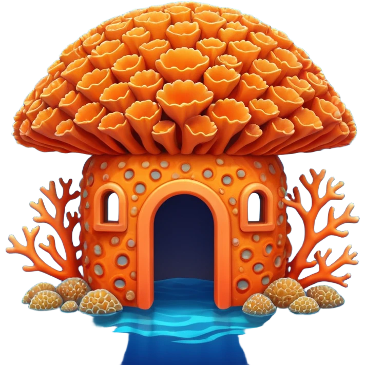 Coral shelter emoji