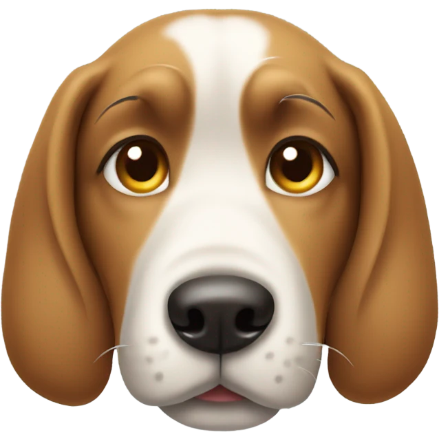 dog looking to the side emoji