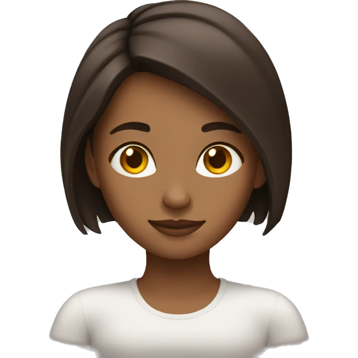 Brunette girl relax  emoji