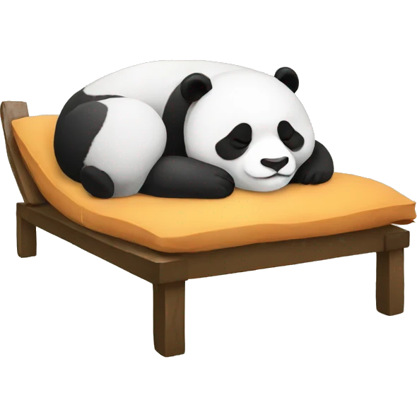 Panda sleeping emoji