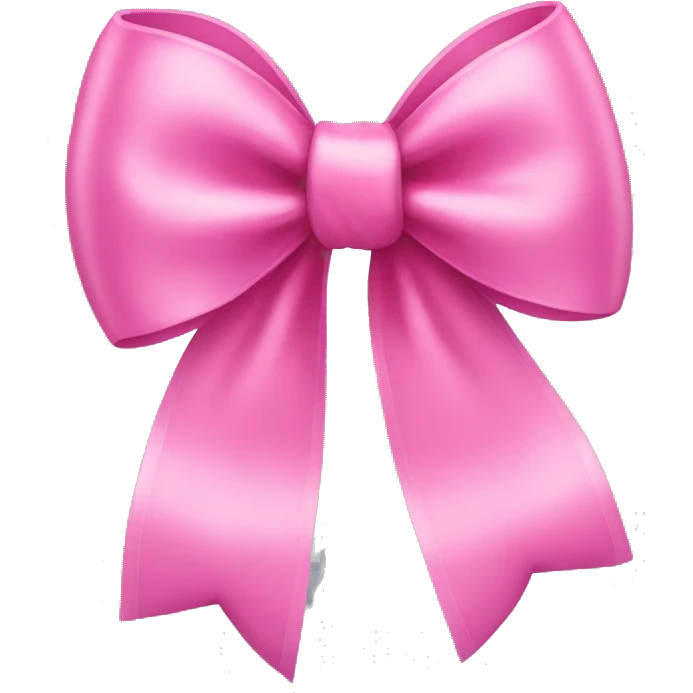 Pink bow emoji