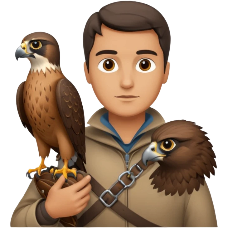 Falconer , different man emoji