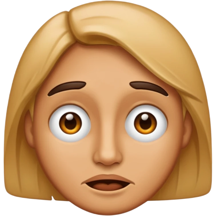 Sarcastic face emoji