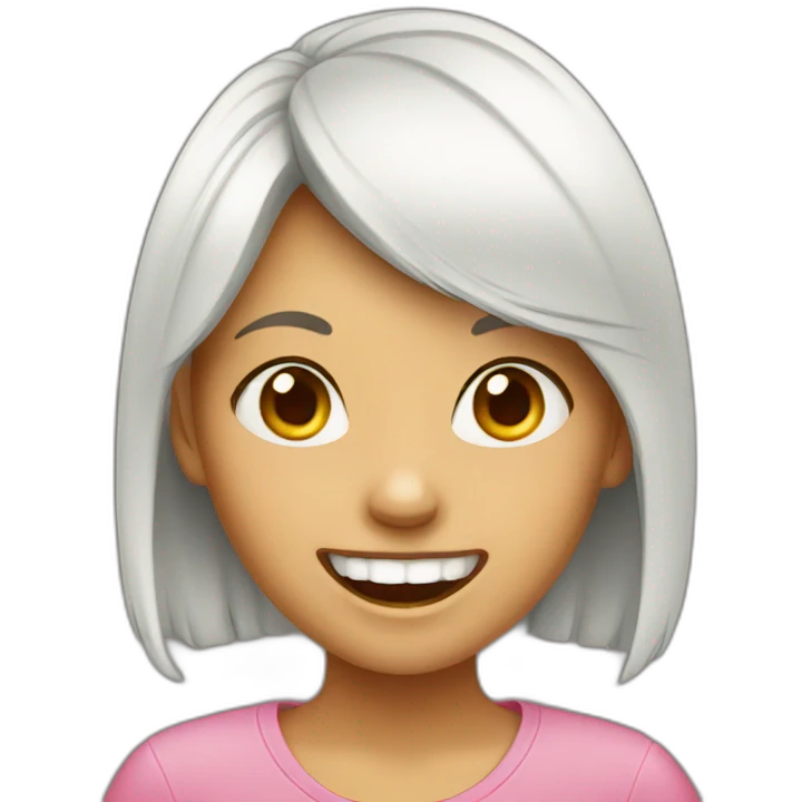 A girl whose front teeth are missing emoji