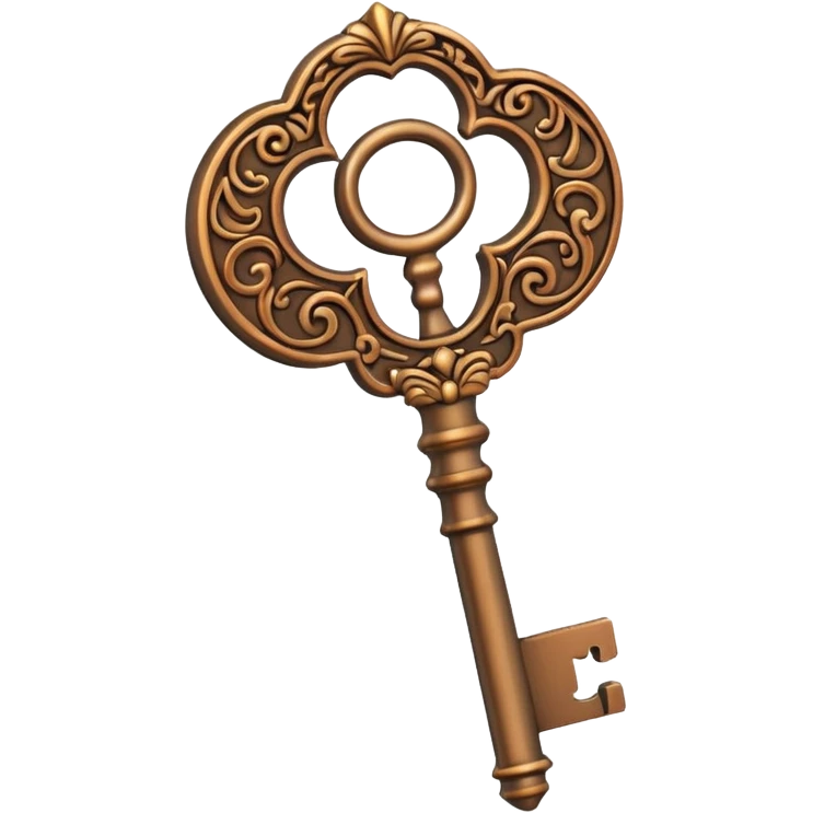 bronze key luxury emoji