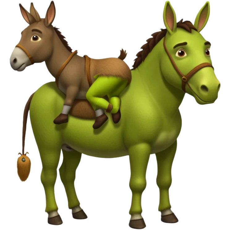 Shrek petting Donkeys butt emoji