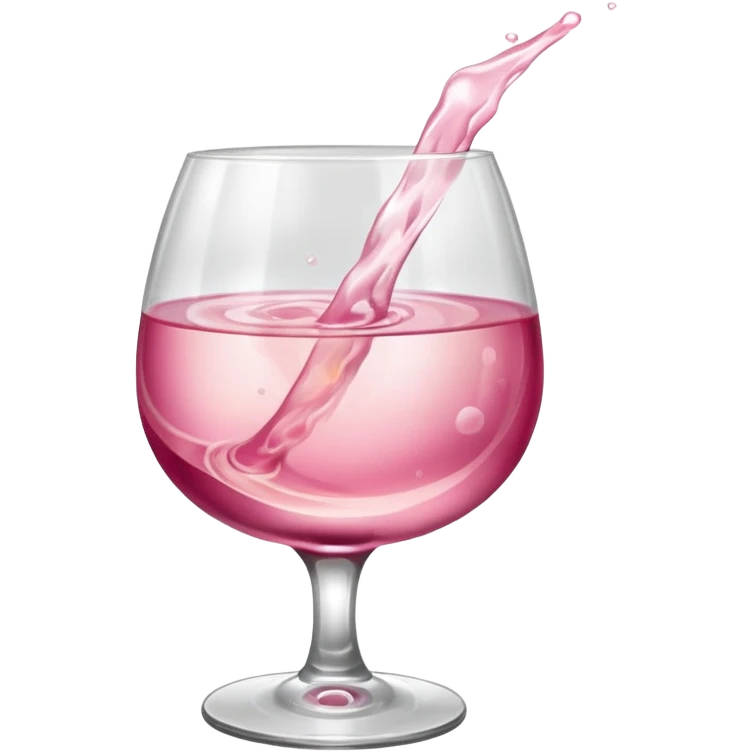 pink drink in a whiskey glass  emoji