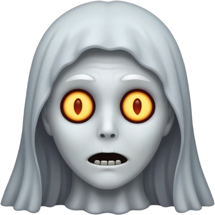 dead hair ghost emoji