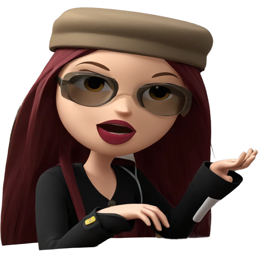 girl with cup and hat emoji