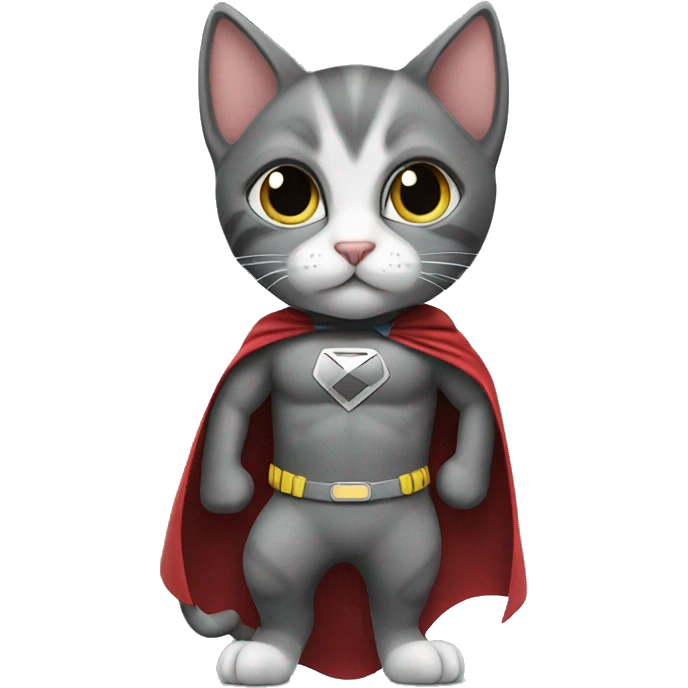 kitten superhero pose emoji