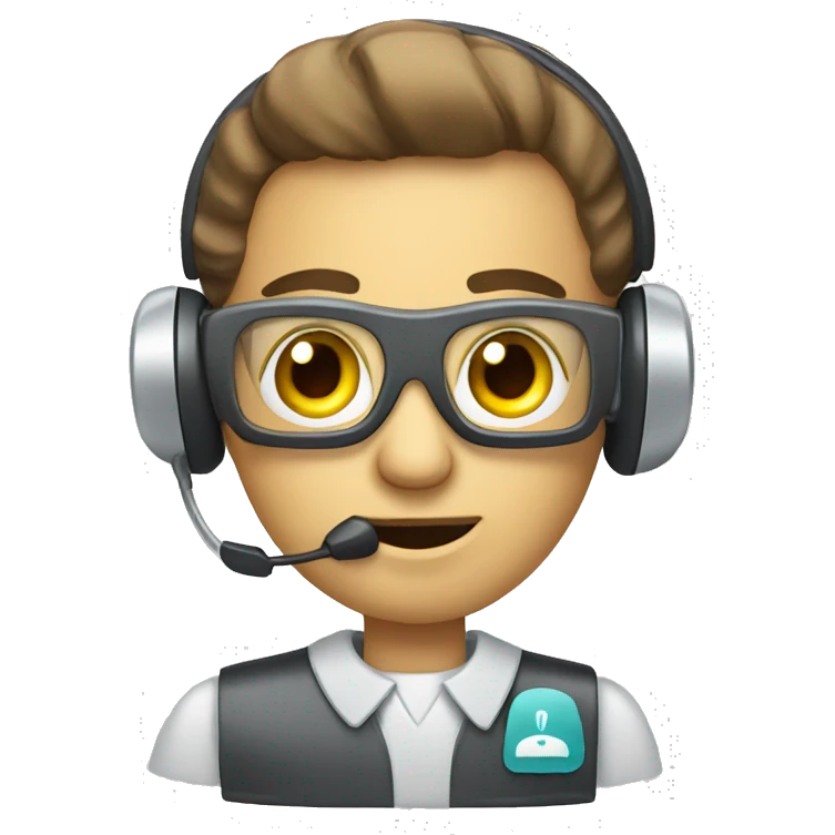 call center robot emoji