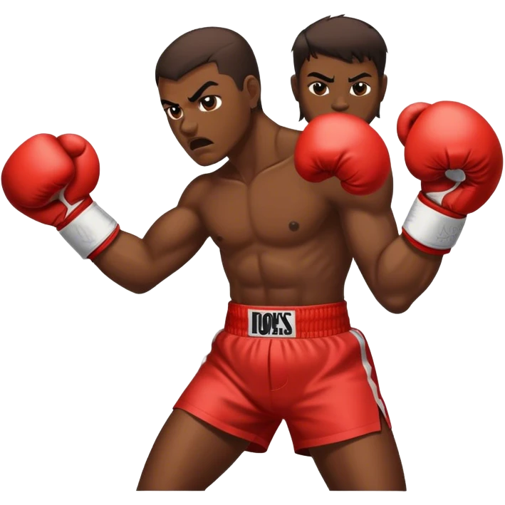 Boxer swinging a punch emoji