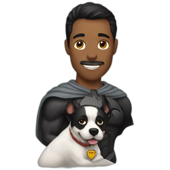 batman loves dogs emoji