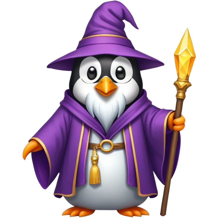 penguin wizard emoji