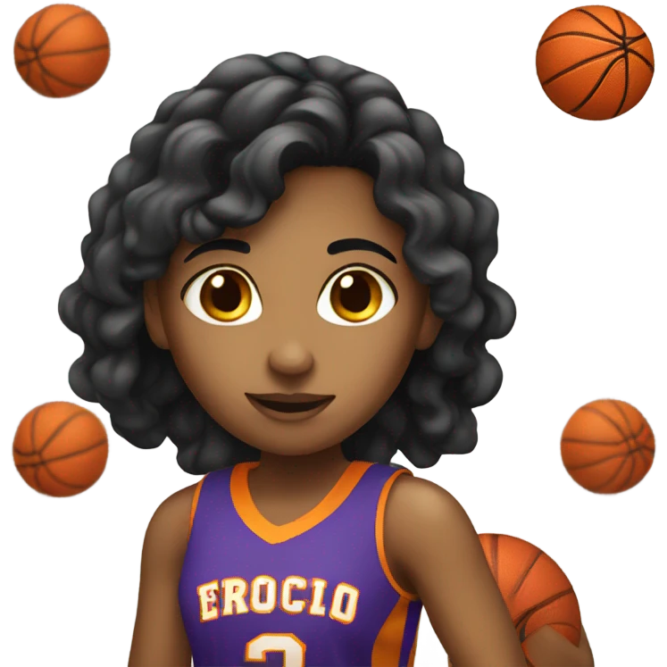 Latin girl basketball emoji