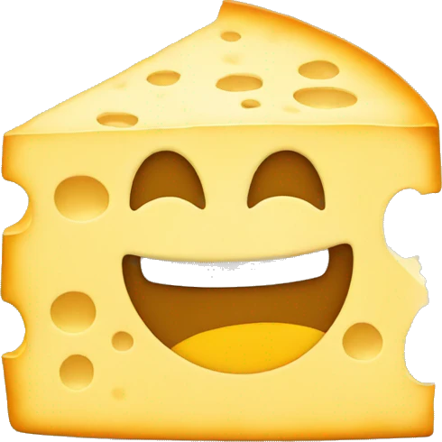 tired emoji as cheese emoji