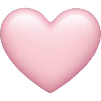 Pastel pink heart emoji