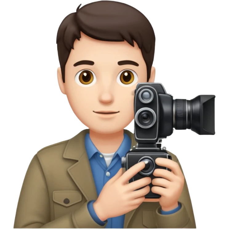 man hold Camera emoji