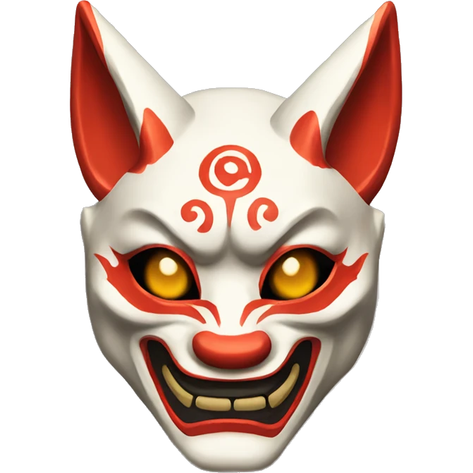 kitsune oni mask emoji