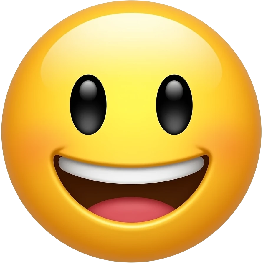 Yellow smiley emoji with good morning breakfast emoji