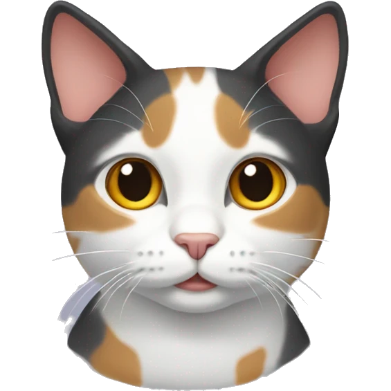 Three colors cat emoji