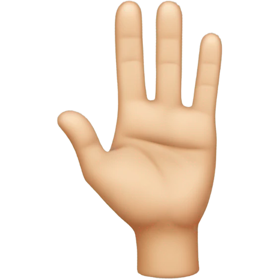 Finger quotation marks index and middle  emoji