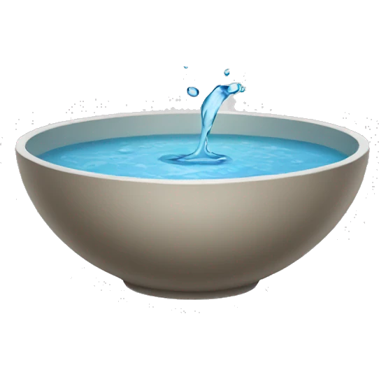 bowl with water emoji