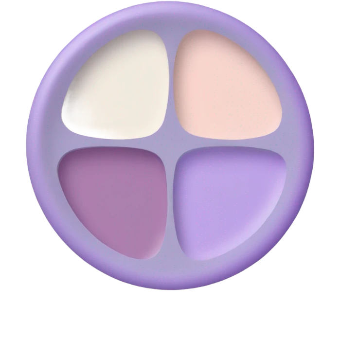 Paint palette pastel violet emoji