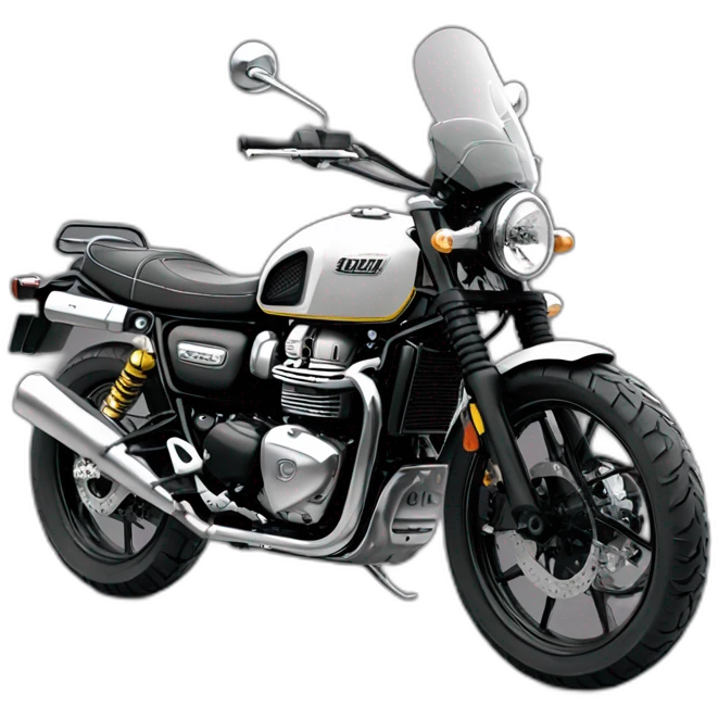 Triumph scrambler motorcycle emoji