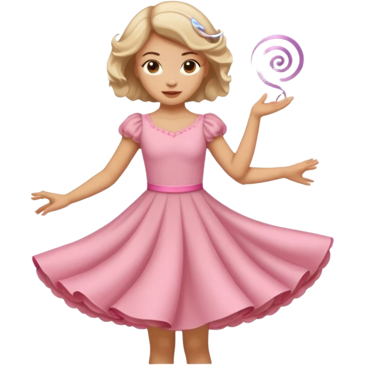 girl twirling  emoji
