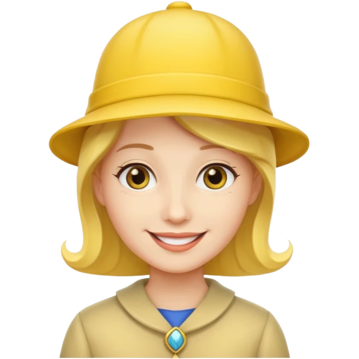 royal with yellow hat emoji