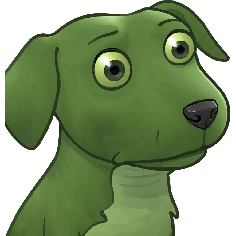 sad dog emoji